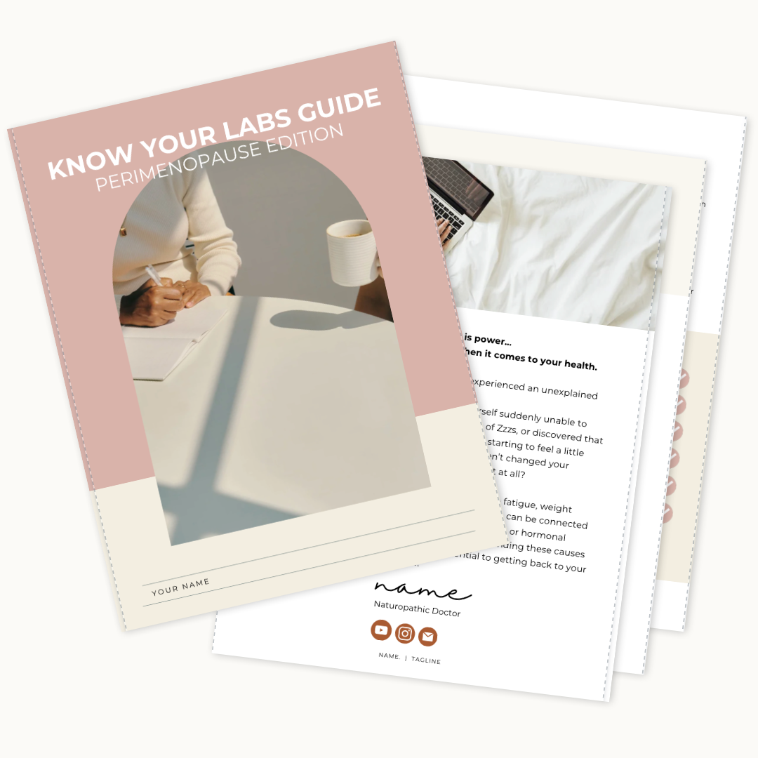 Know Your Labs Guide- Perimenopause Edition