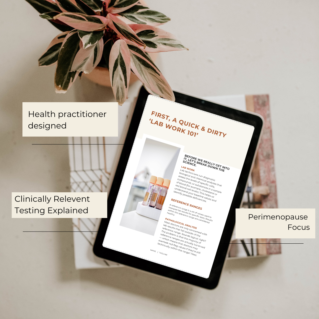Know Your Labs Guide- Perimenopause Edition